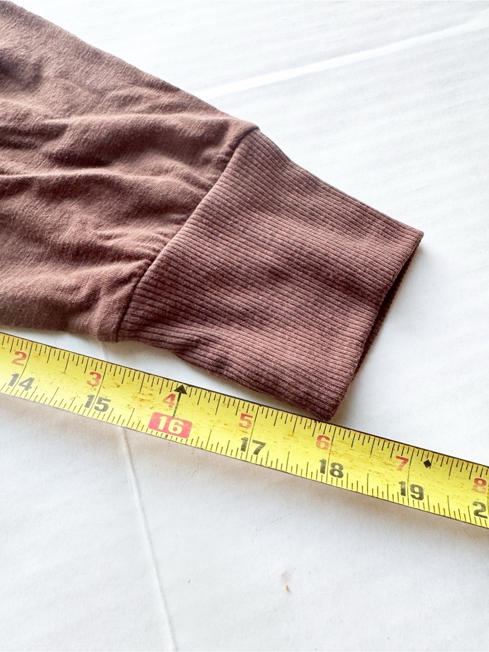 Sundry Open-Back Slub Cotton Long Sleeve Top  in Chocolate Brown NWT - Picture 16 of 16